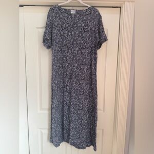 APRIL CORNELL | Vintage 90s 100% Rayon Maxi Dress